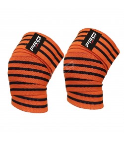 Knee Wraps (Orange/black strips)